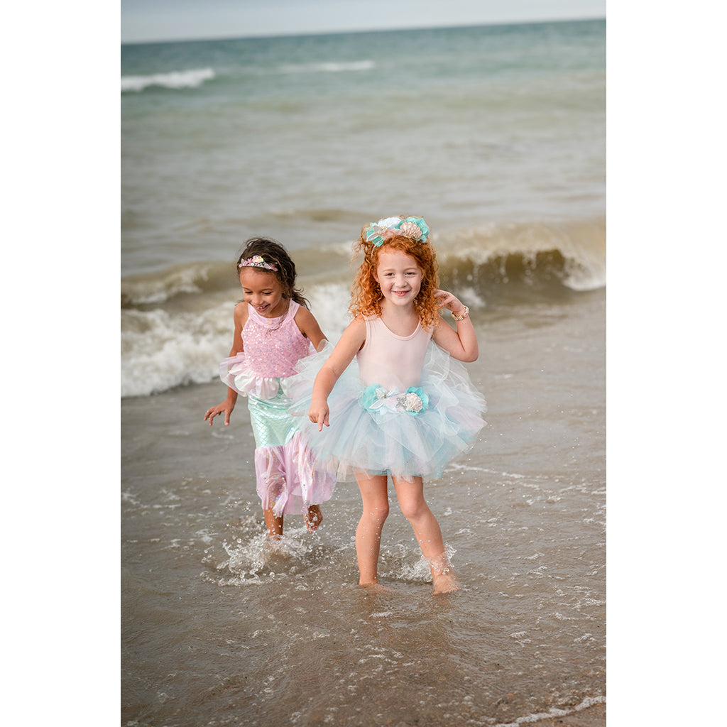 Great Pretenders Dress-up Costume, Mermaid Dress, Misty Pink - Size 3-8 Years