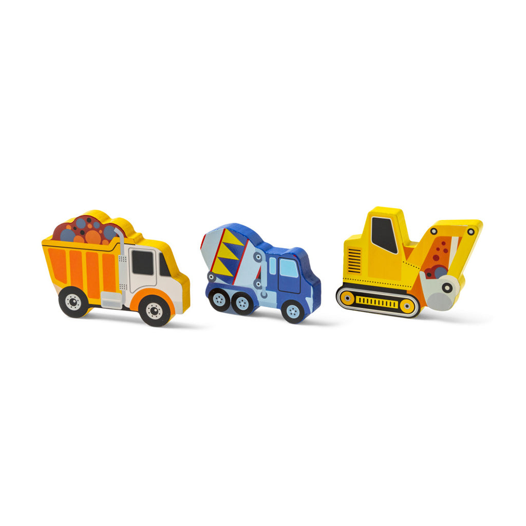 Melissa & Doug Wooden Puzzle with Large Pieces, Vehicles - 6 Pieces