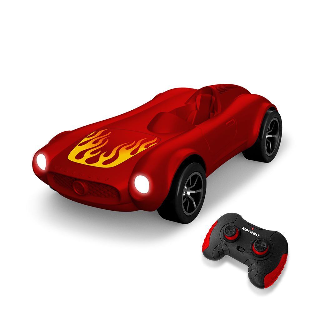 Kidycar fjernstyret bil m remote control, Red