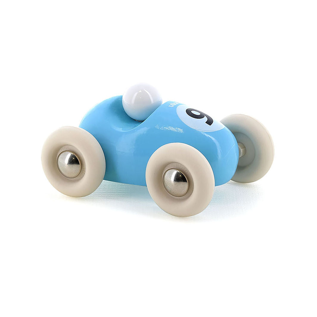 Vilac Vintage Mini Racer Car, No. 9 - Light Blue