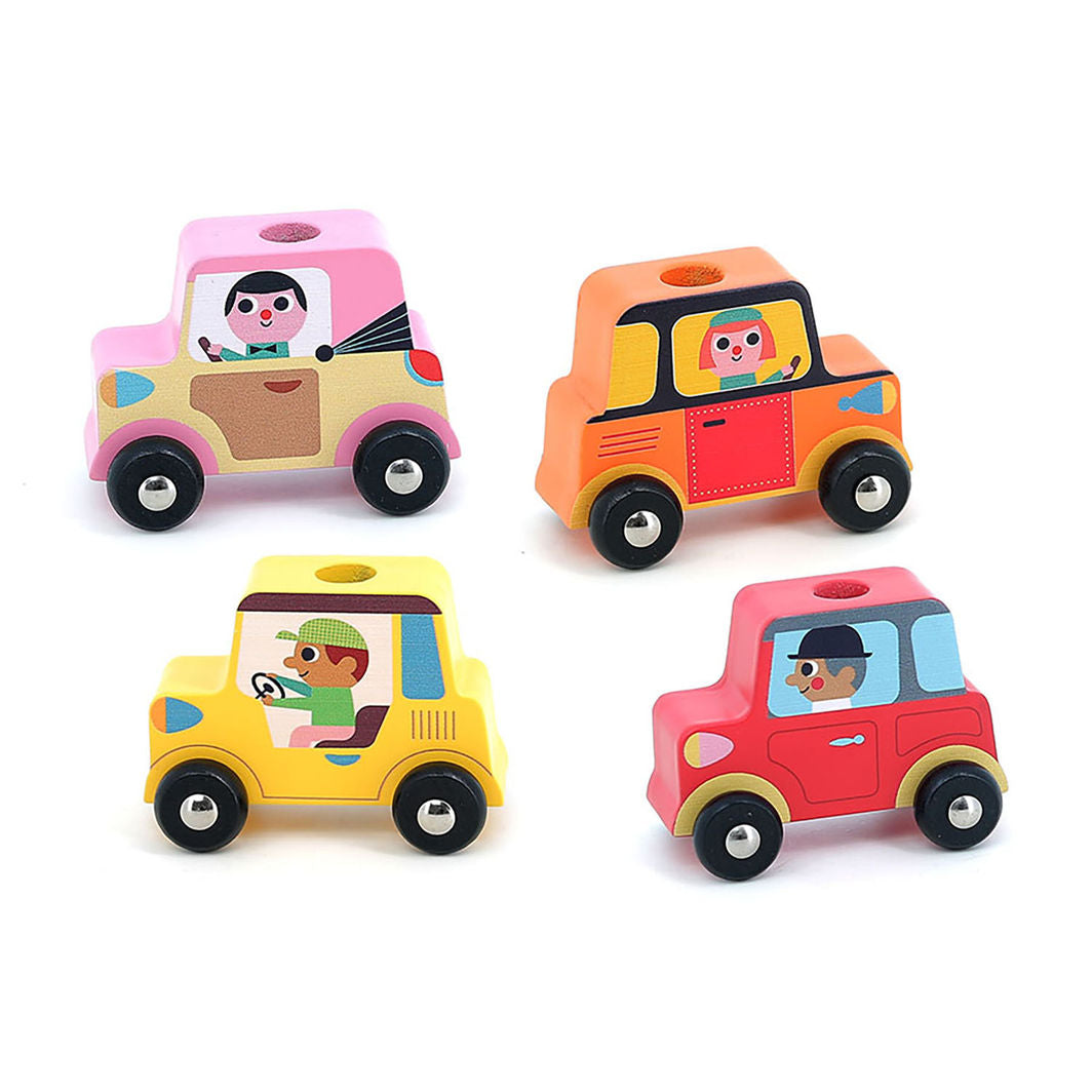 Vilac Truck with Trailer and Stacking Cars