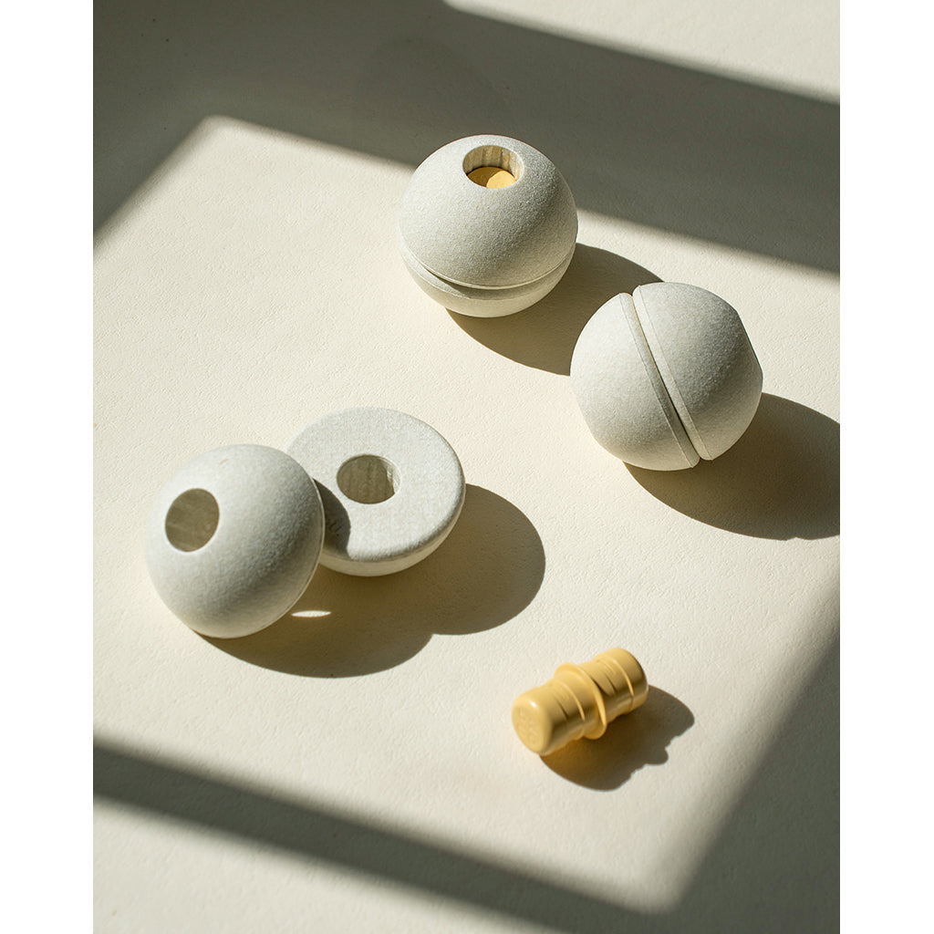 Modu Foam Ball, Sand Grey/Honey Yellow