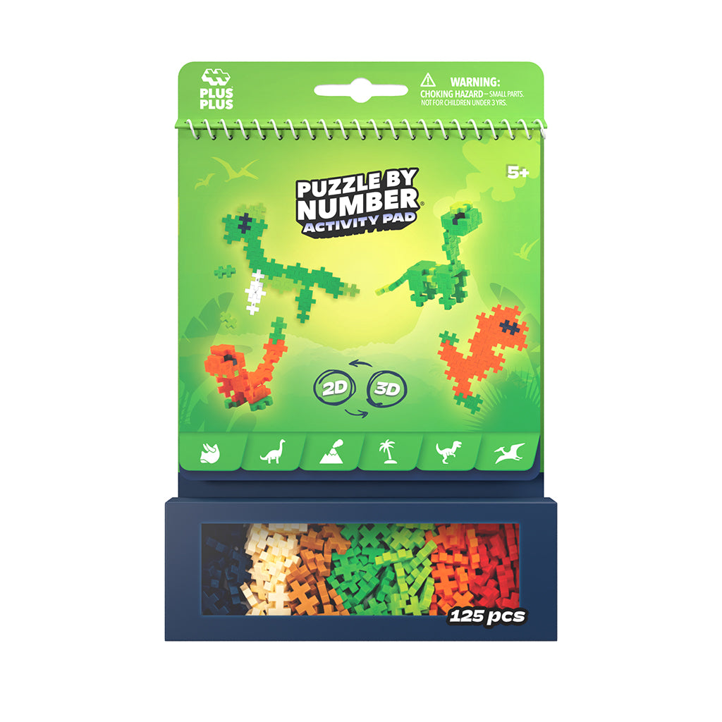 Plus-Plus Activity Set, Dinosaurs - 125 pcs