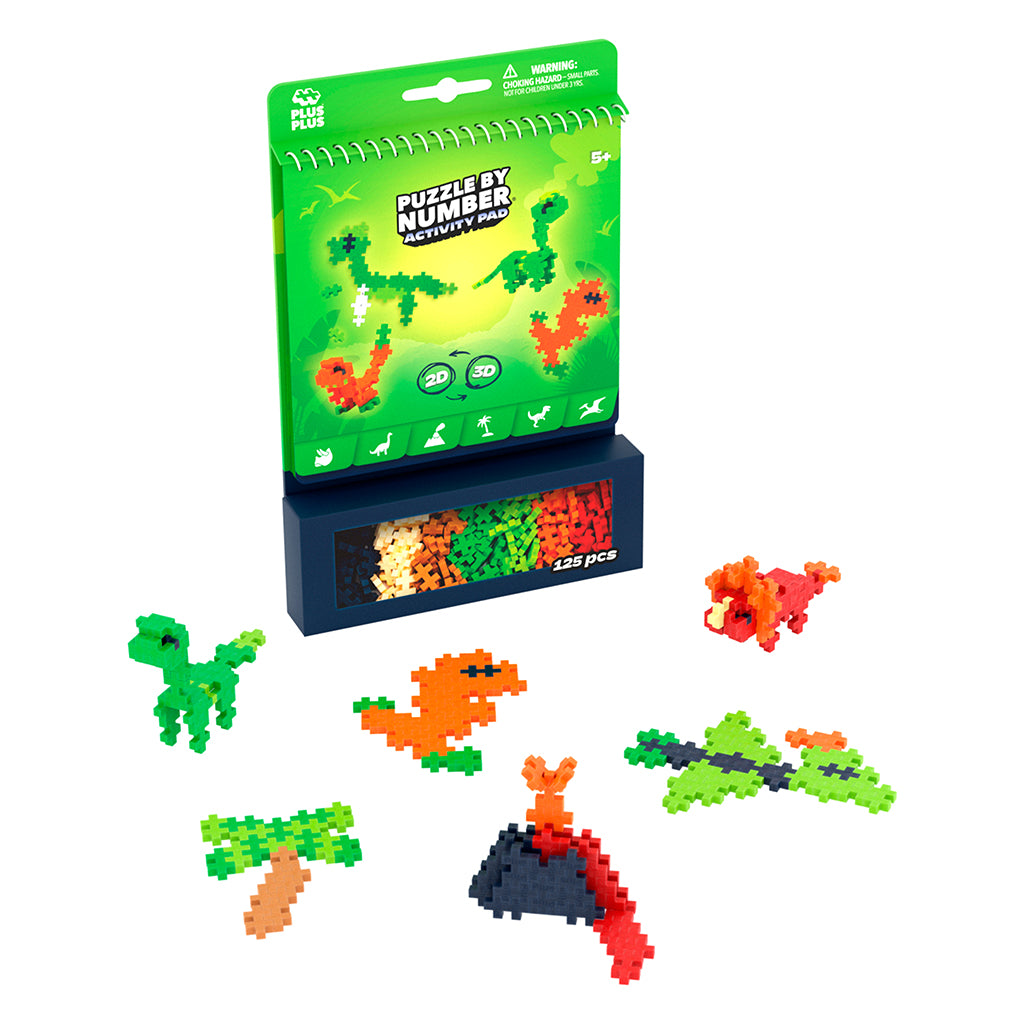 Plus-Plus Activity Set, Dinosaurs - 125 pcs