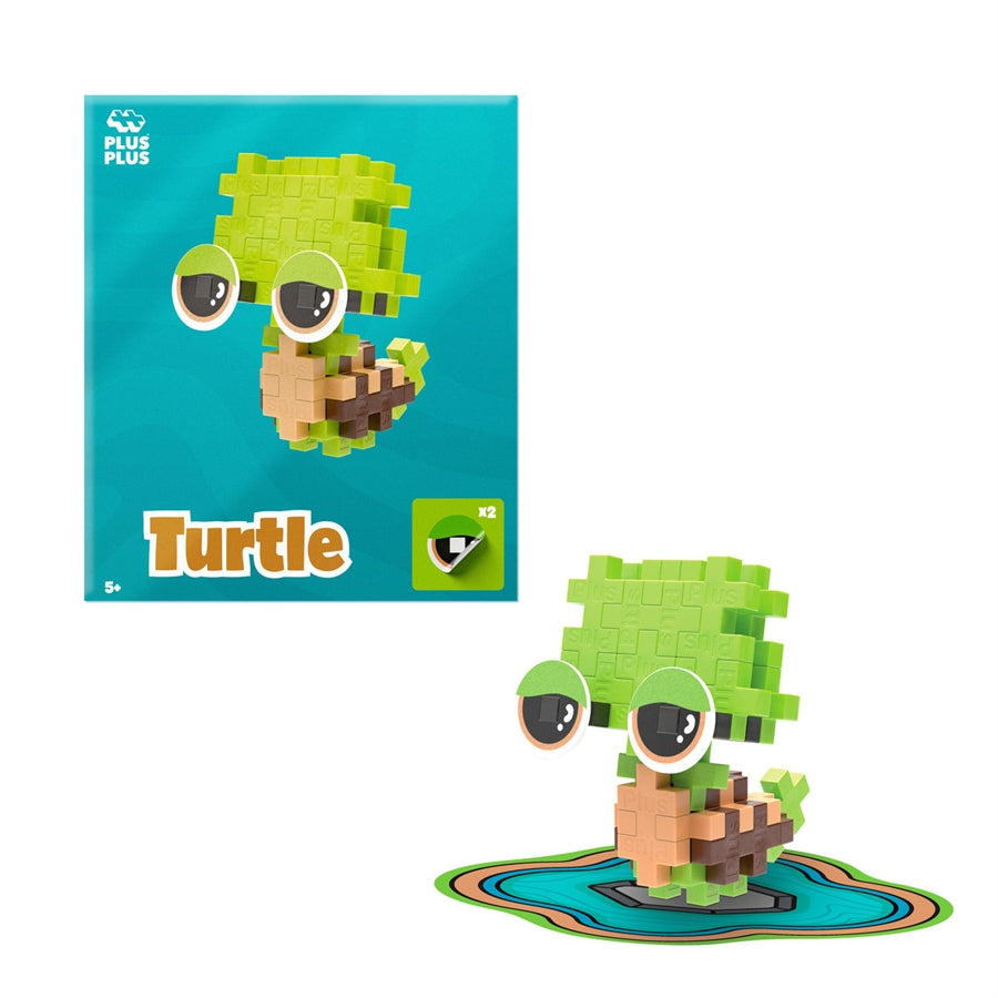 Plus-Plus Mini Building Set, Turtle, 29 Pieces