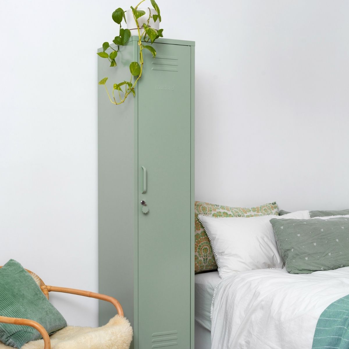 Mustard Made The Skinny Cabinet, Sage