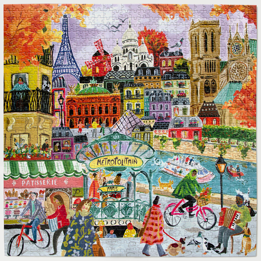 eeBoo 1000-Piece Puzzle, Paris in Autumn