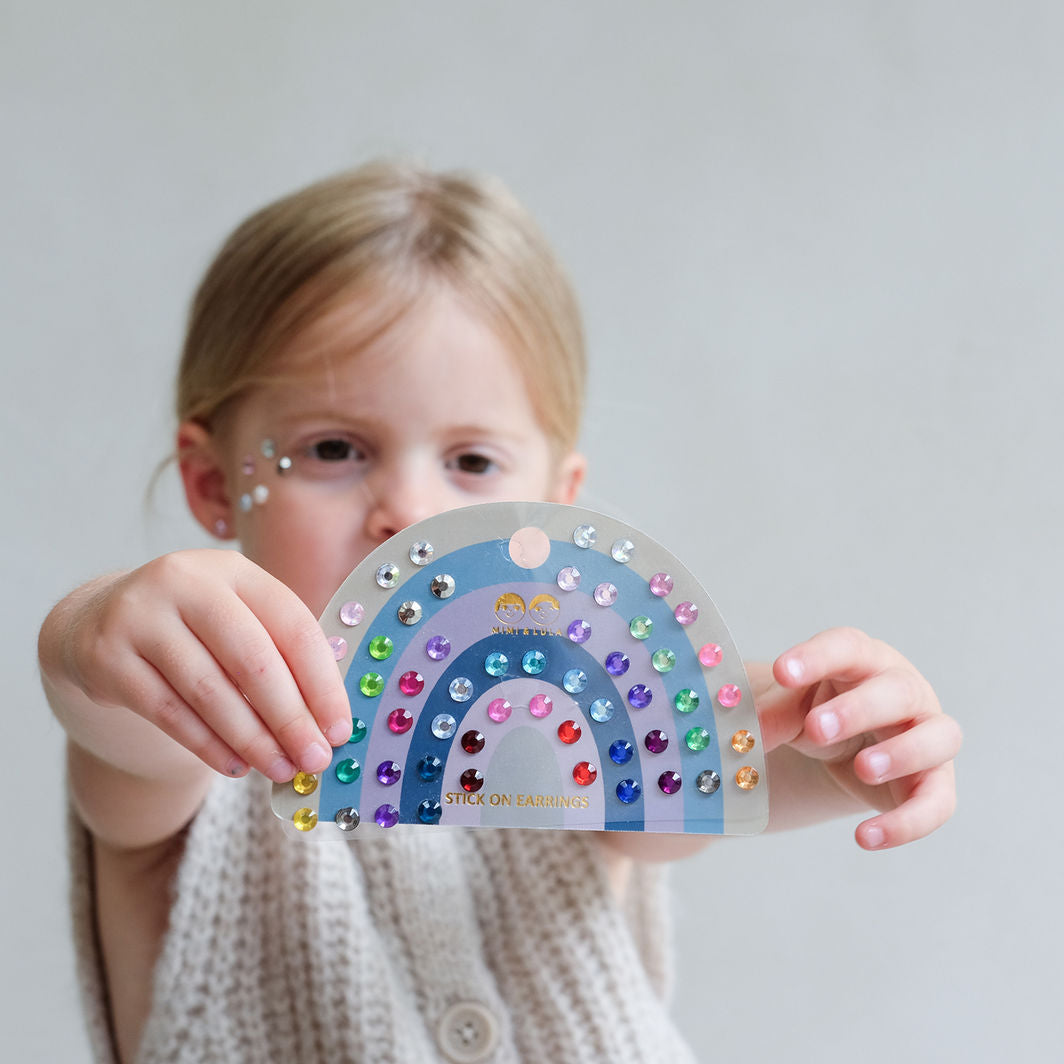 Mimi & Lula Self-Adhesive Ear Stickers 30 Pairs - Colour Gem Earrings