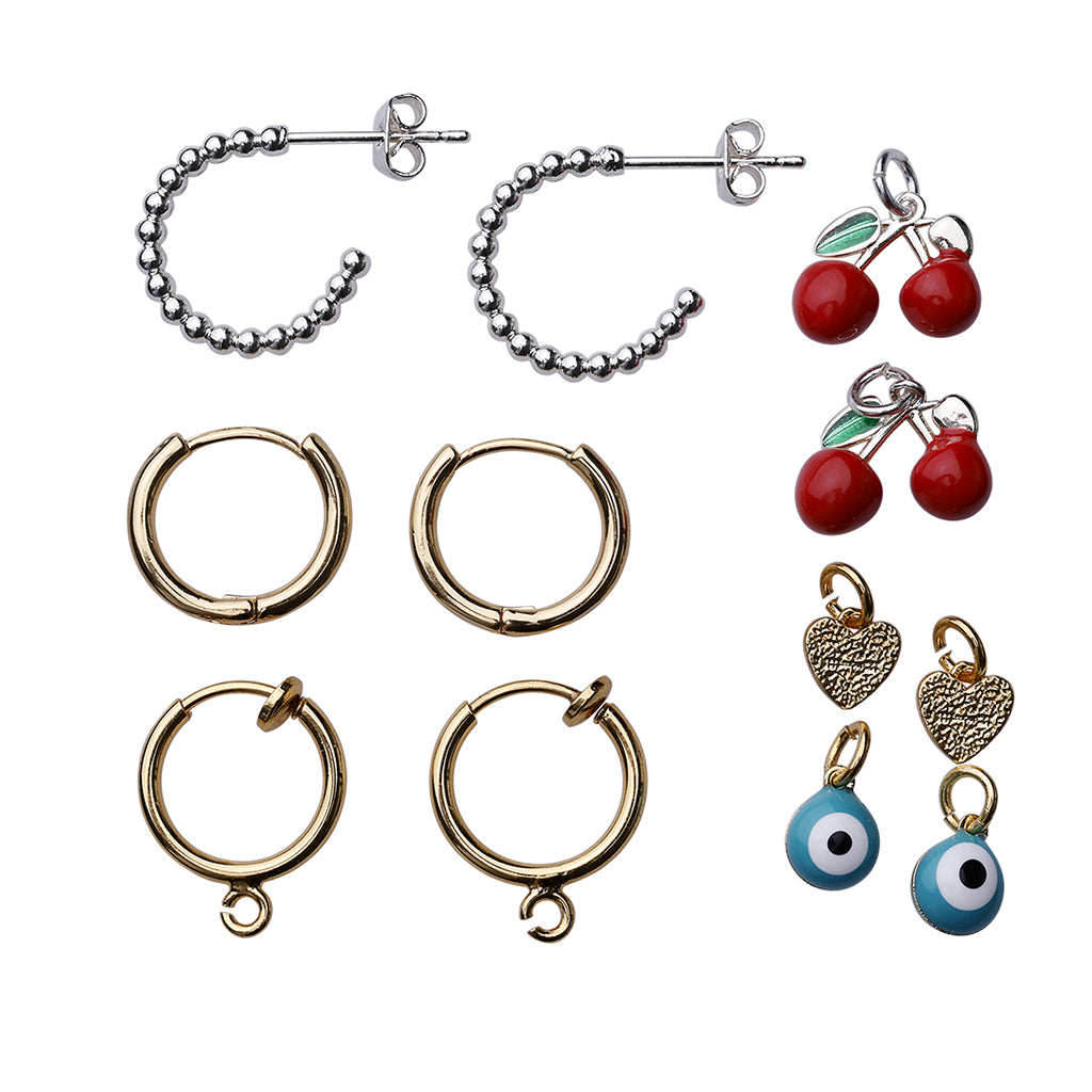 Me & My Box, DIY Jewelry Kit, Tassel Ear – Make 3 Pairs of Earrings for Kids