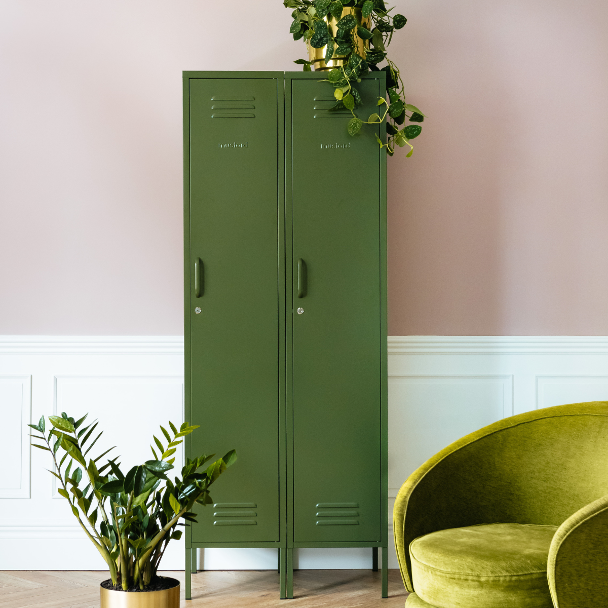 Mustard Made The Skinny Cabinet, Olive