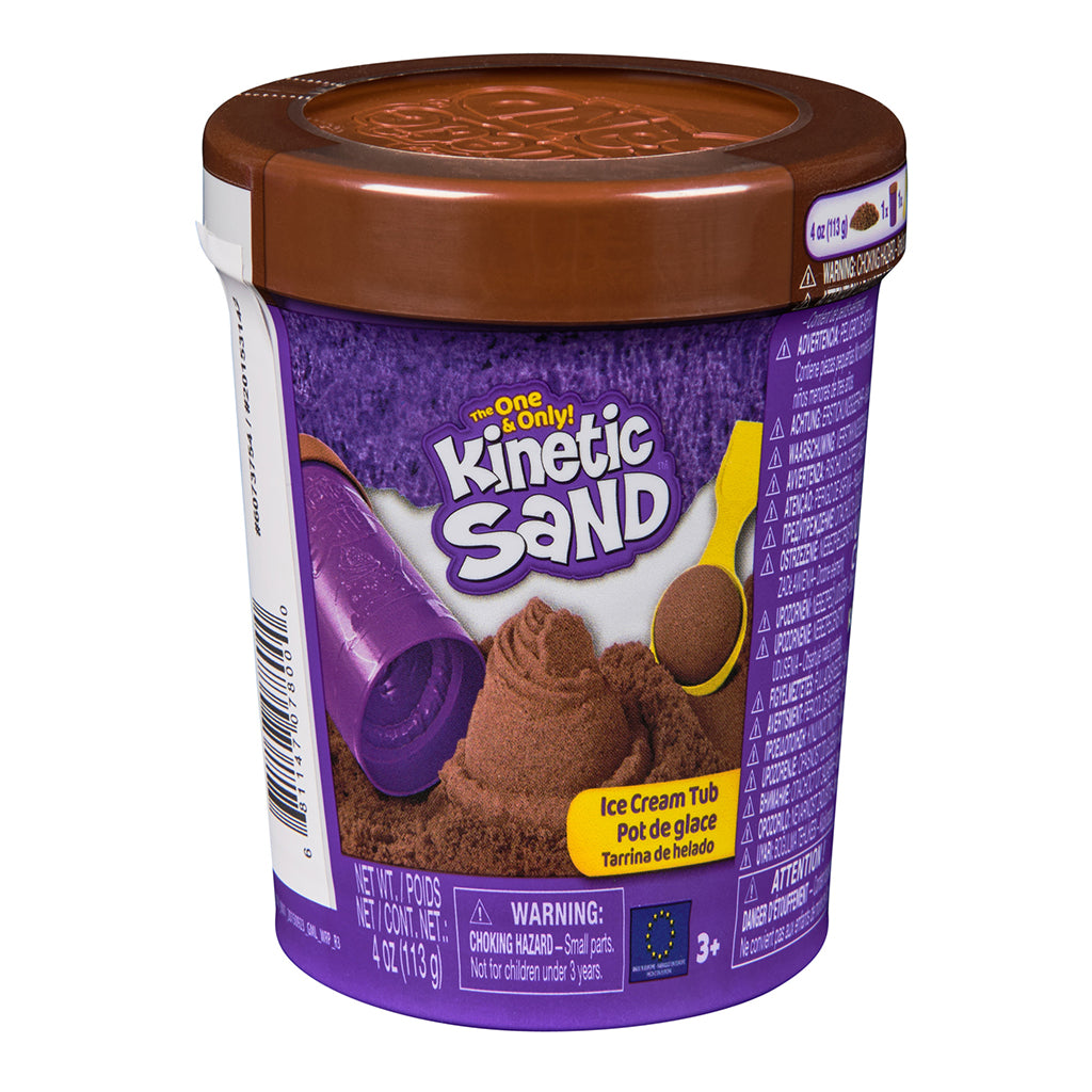 Kinetic Sand, Ice cream tub, 113 g - 3 ass. farver