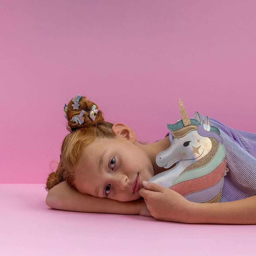 Mimi & Lula 8 Hair Clips, Mini Dreamy My Little Unicorn