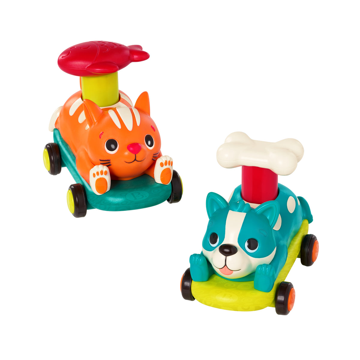 B Toys dyrebiler, tryk og kør!