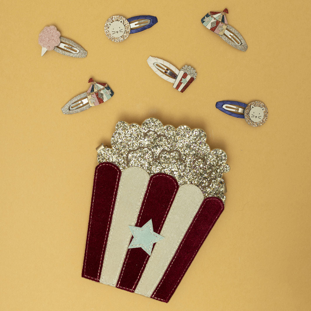 Mimi & Lula - 4 Hair Clips - Lion Circus