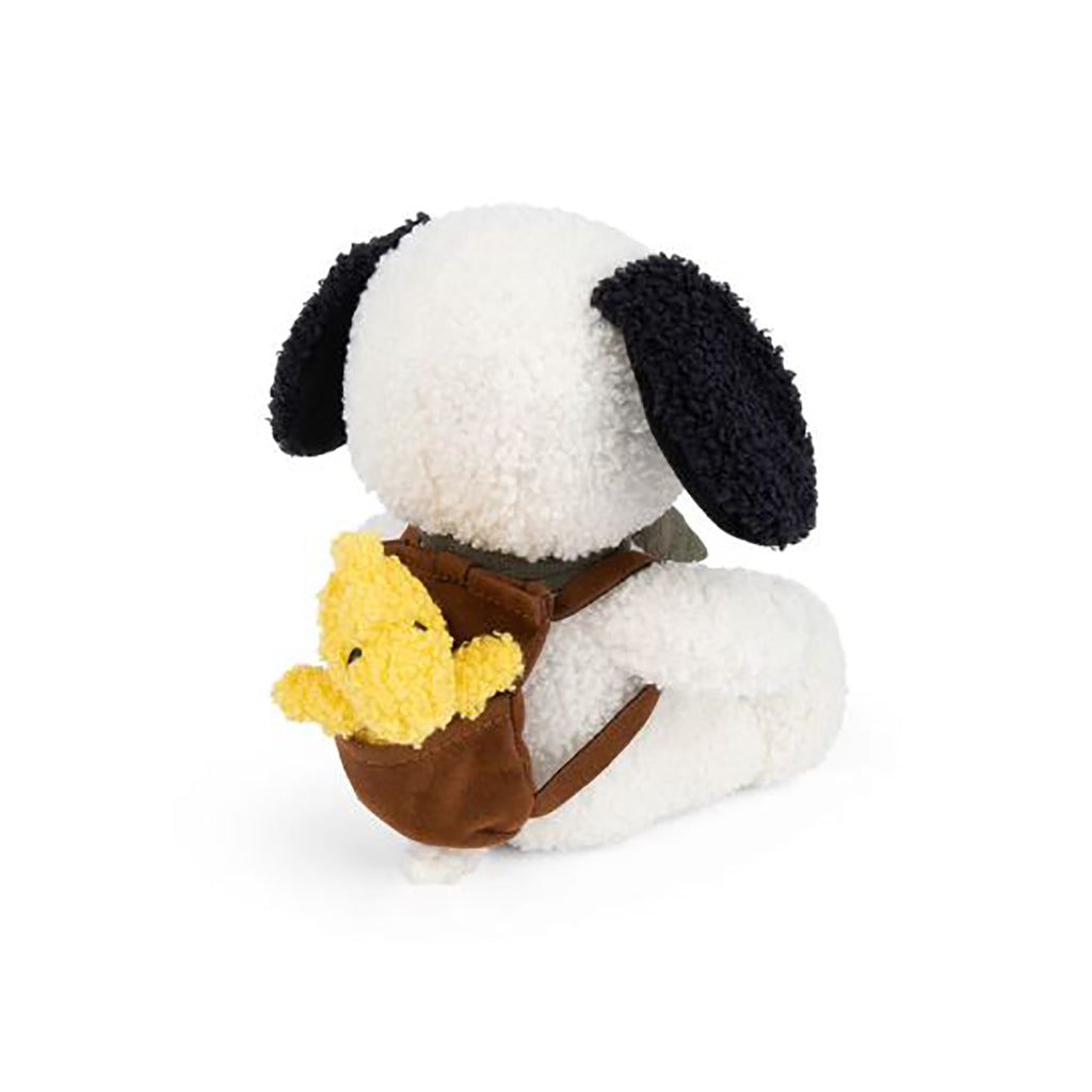 Snoopy Plush with Woodstock in Backpack, 20 cm