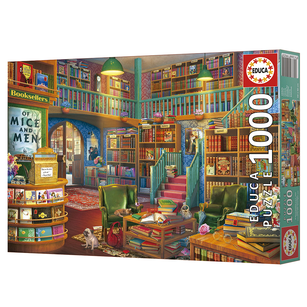 Educa Puzzle, Wonderful Bookshop – 1000 Pieces