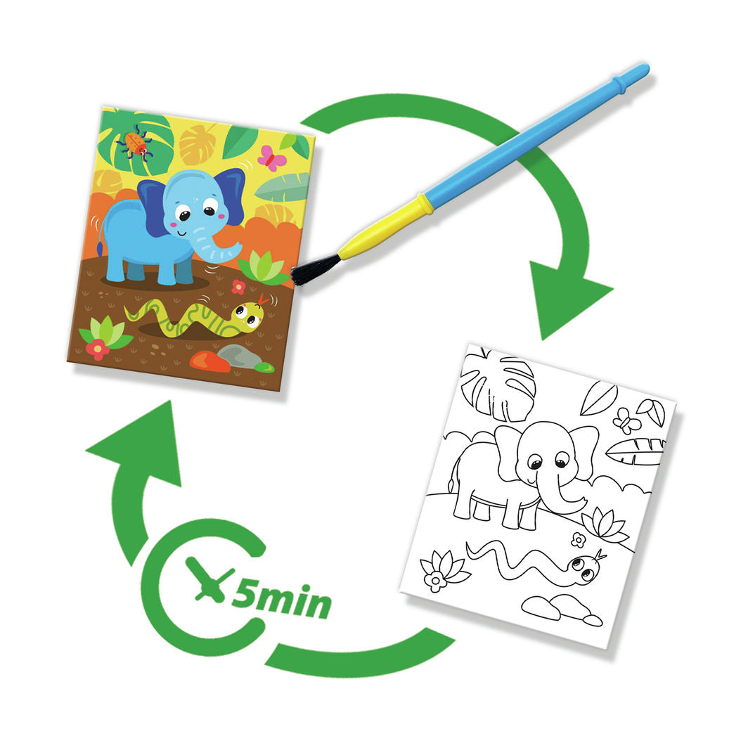 SES Creative, Paint with Water - Safari Coloring Book