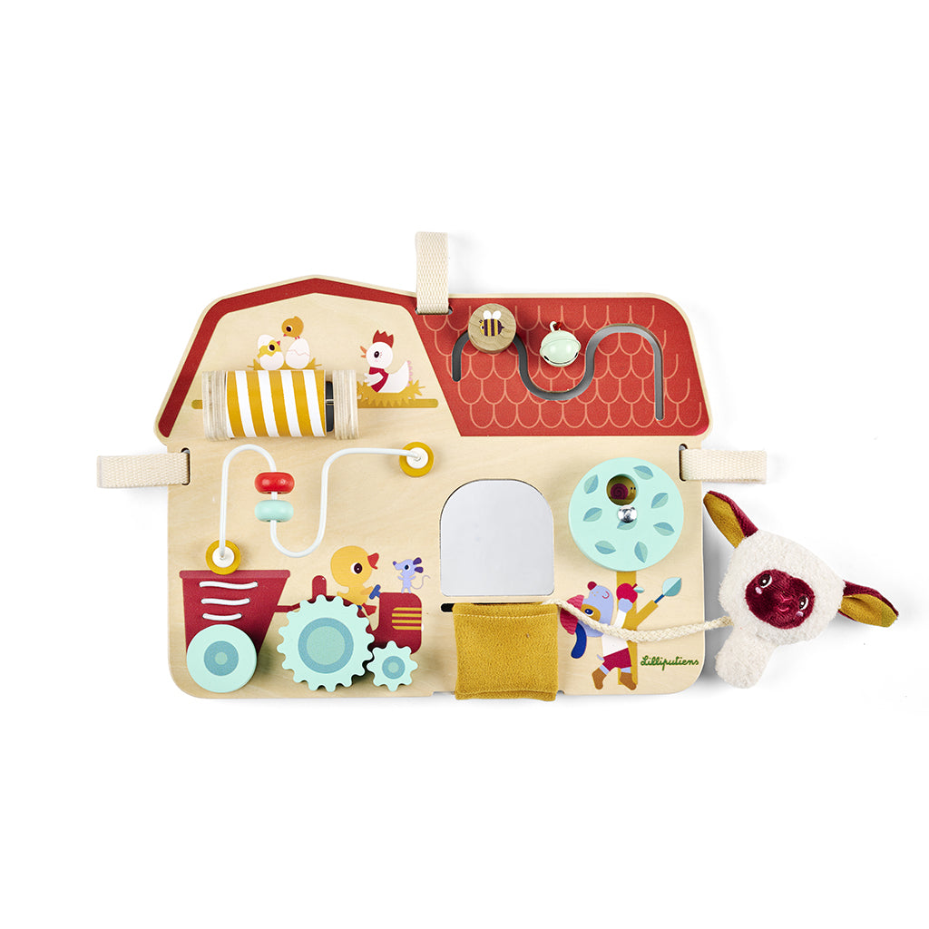 Lilliputiens Wooden Activity Board, Farm