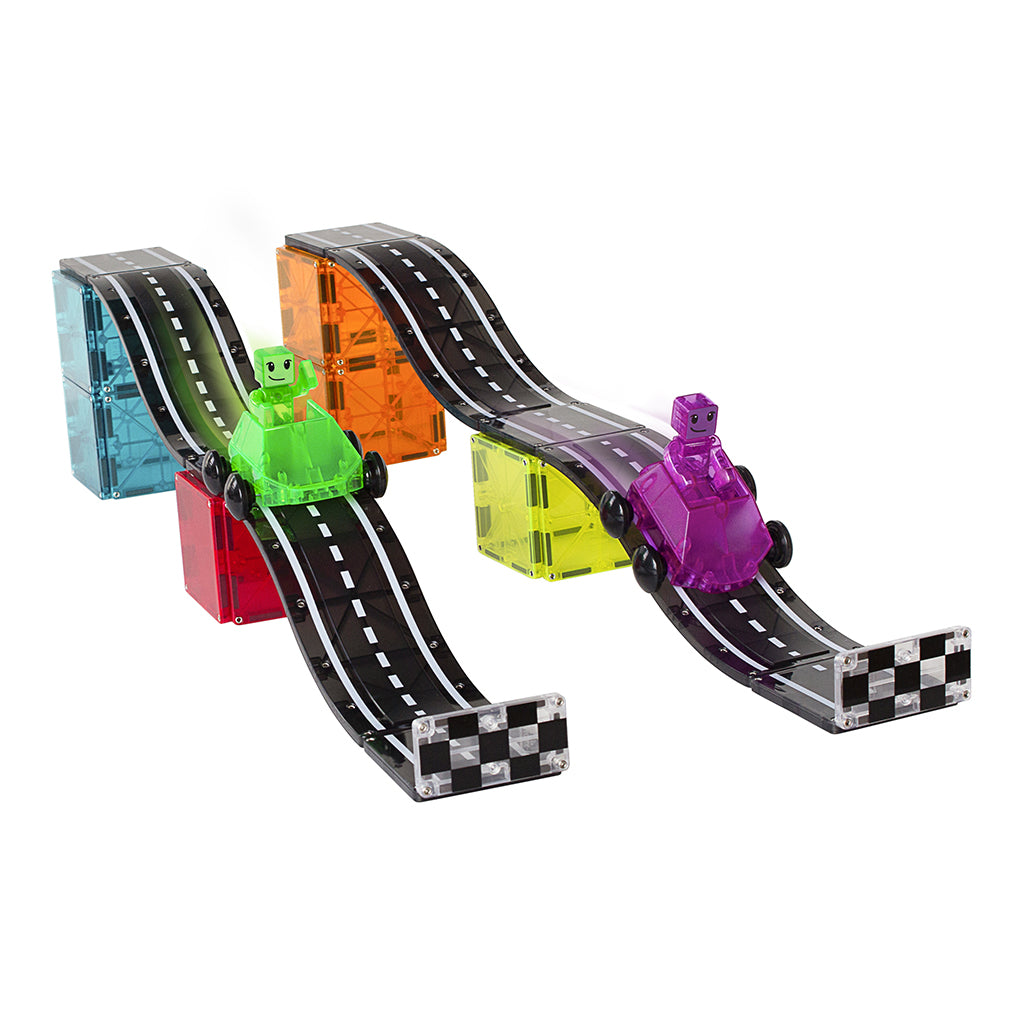 Magna-Tiles Downhill Duo, Magnetic Building Set with 40 Pieces