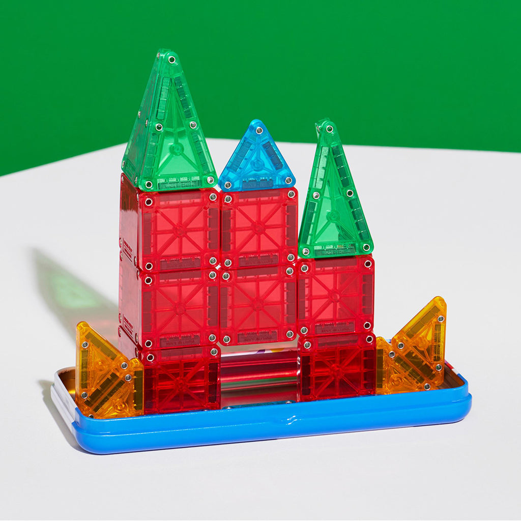Magna-Tiles MicroMags Travel Set, Magnetic Construction Kit with 26 Pieces