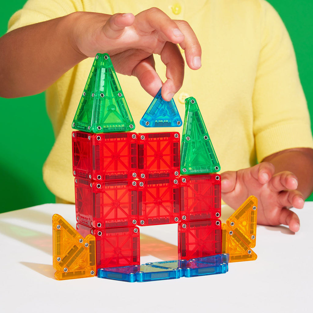 Magna-Tiles MicroMags Travel Set, Magnetic Construction Kit with 26 Pieces