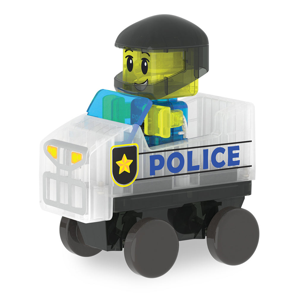 Magna-times Magnetic Building Set, Police Patrol - 20 Pieces