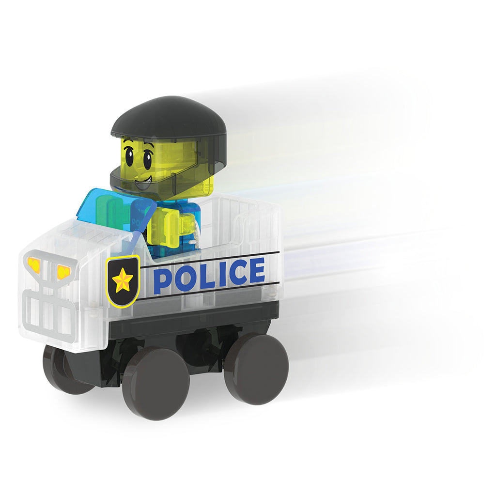 Magna-times Magnetic Building Set, Police Patrol - 20 Pieces