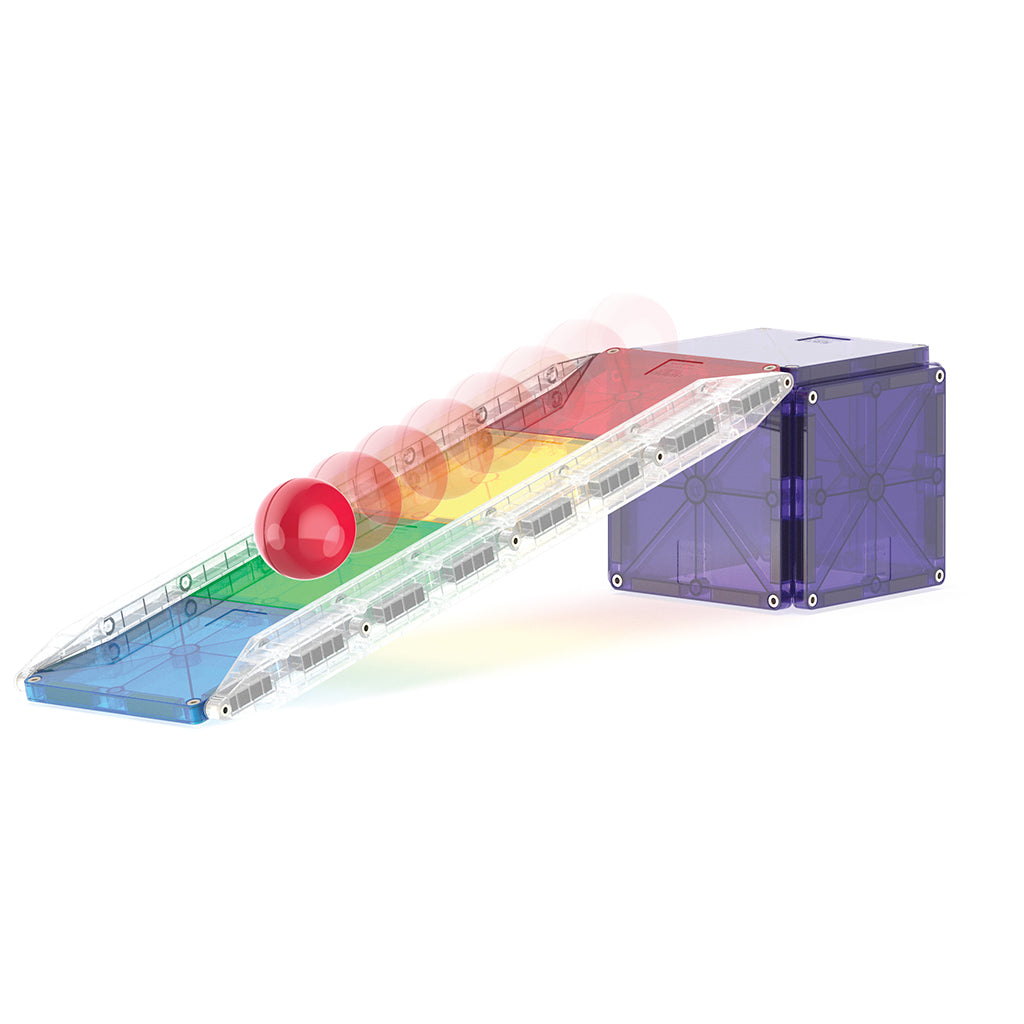 Magna-Tiles Magnetic Building Set, Rail Racer - Pieces