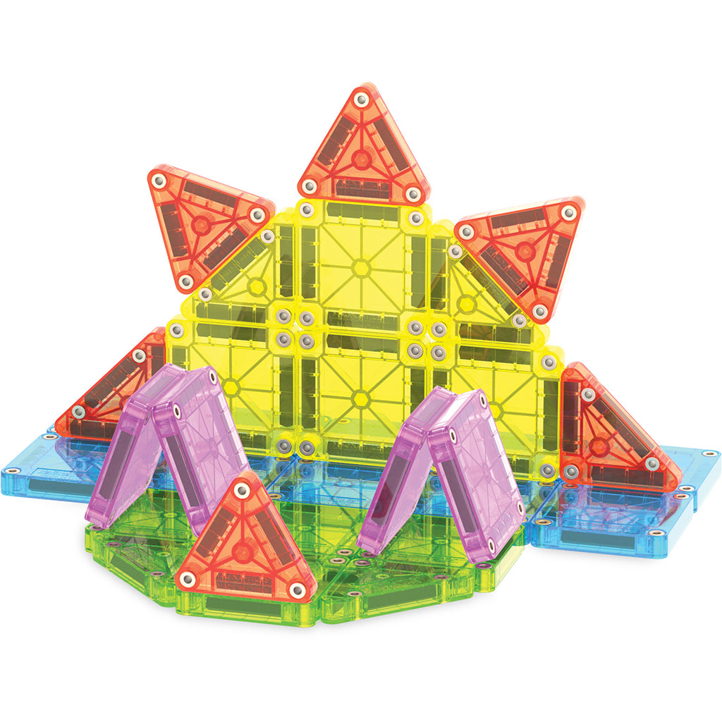 Magna-times Magnetic Building Set, microMAGS Deluxe Travel Set in Box - 55 Pieces