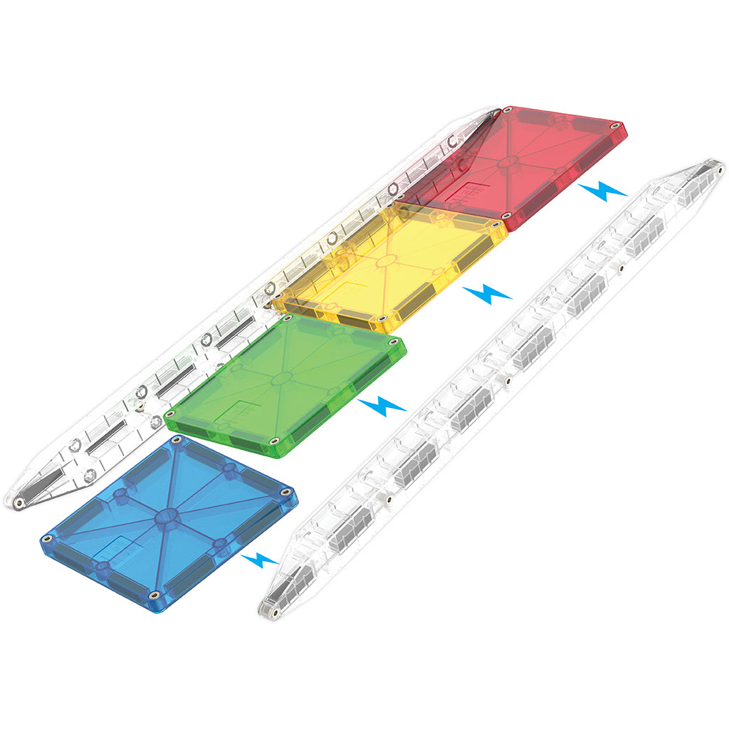 Magna-Tiles Magnetic Building Set, Marble Run - 33 Pieces