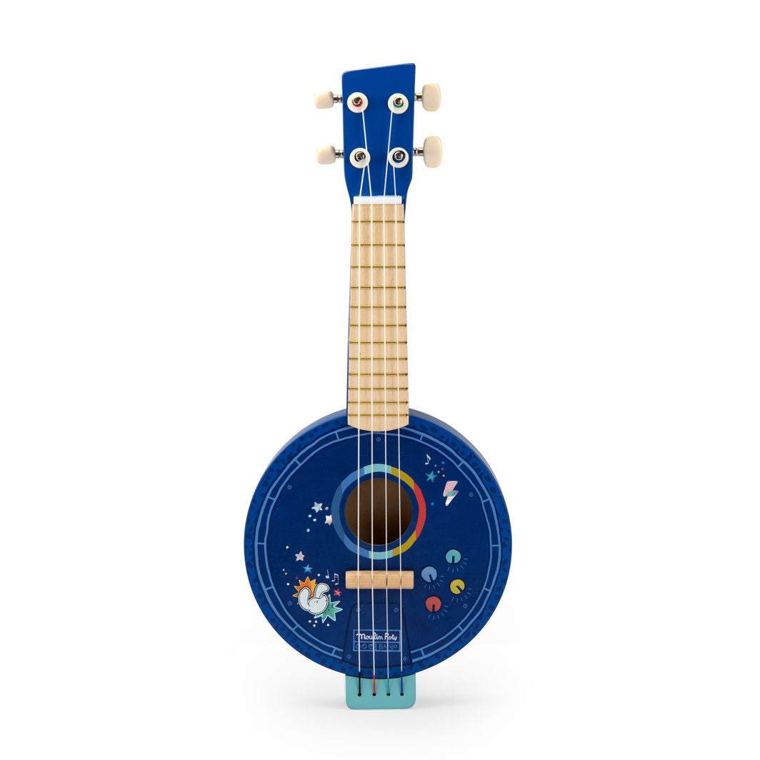 Moulin Roty Musikinstrument, Banjo - Puce & Pilou