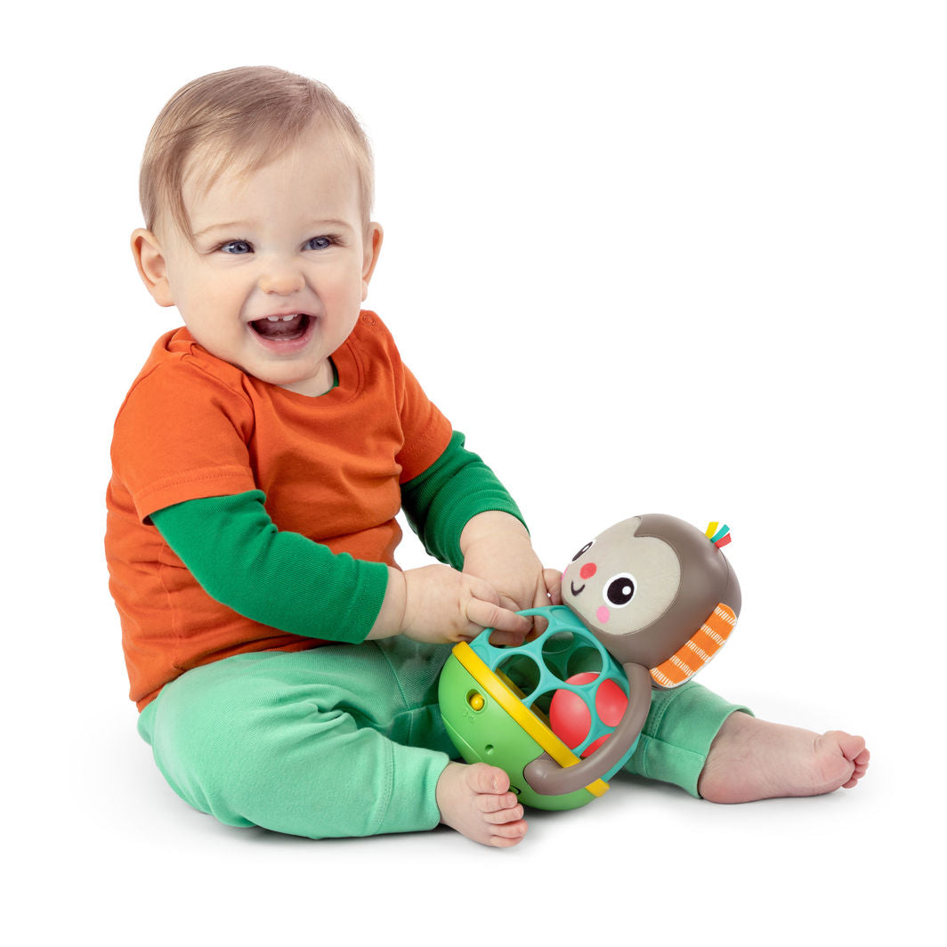 Bright Starts Baby Toy, Grab and Shake - Monkey Oball