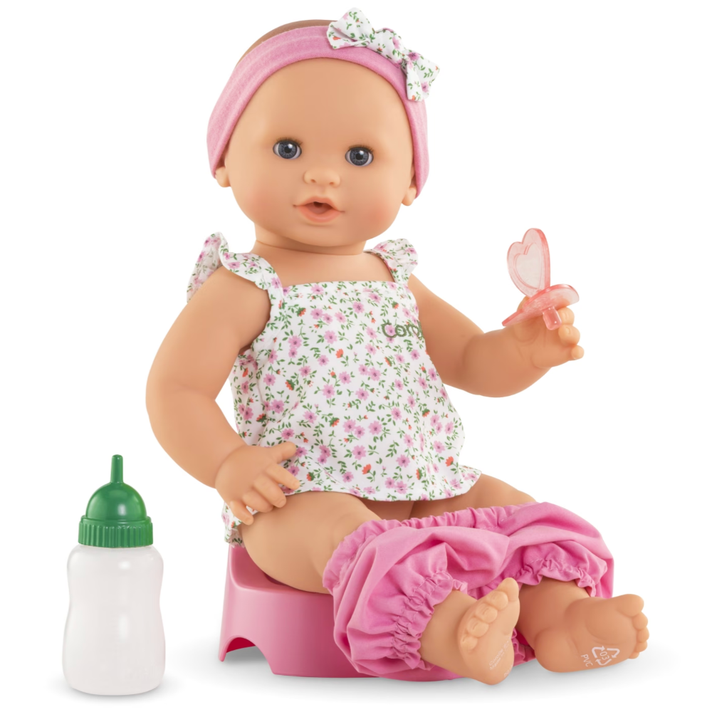 Corolle badedukke m potte og flaske, Emma - 36 cm