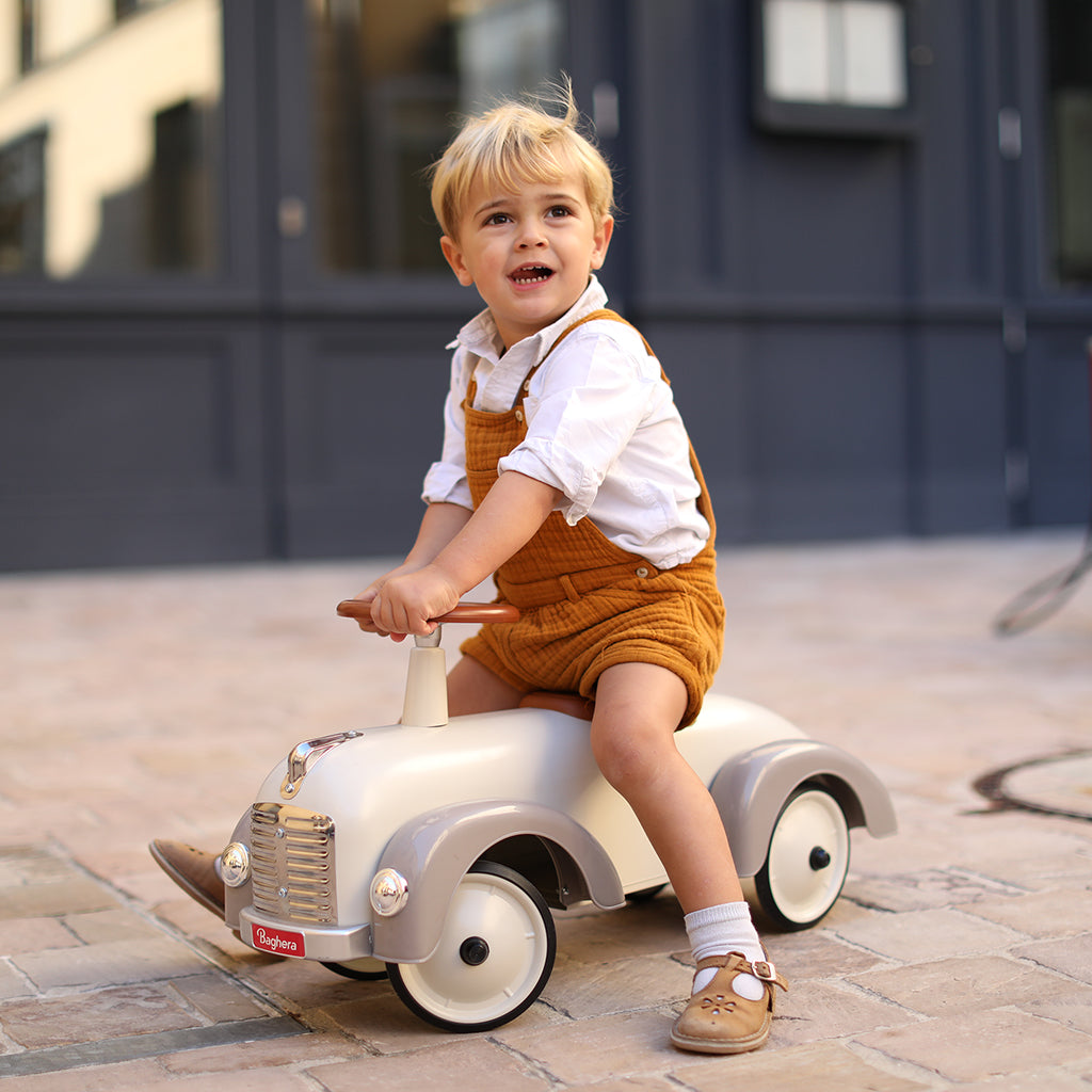 Baghera Metal Ride-On Car, Speedster - Silk Grey