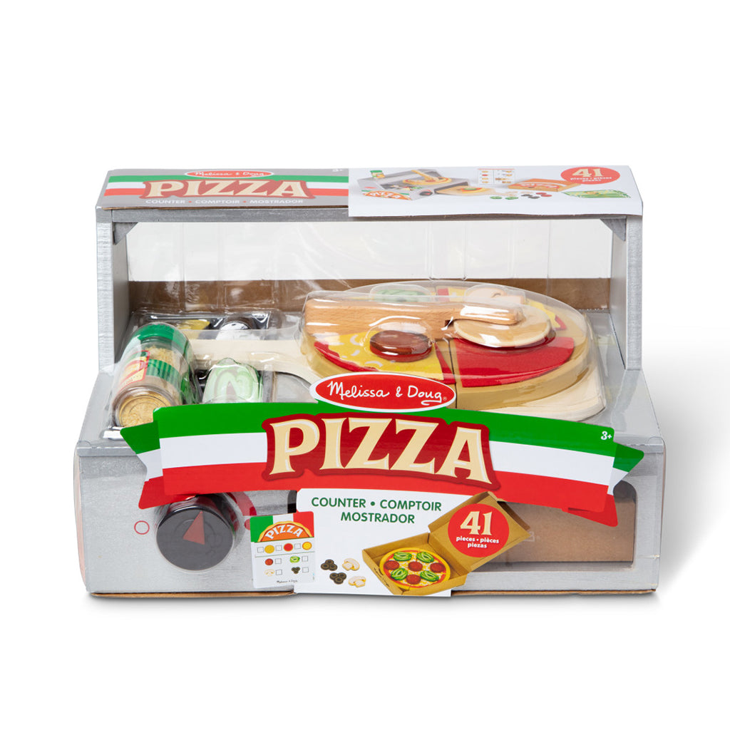 Melissa & Doug Play Food, Build-Your-Own Pizza Set - 41 Pieces