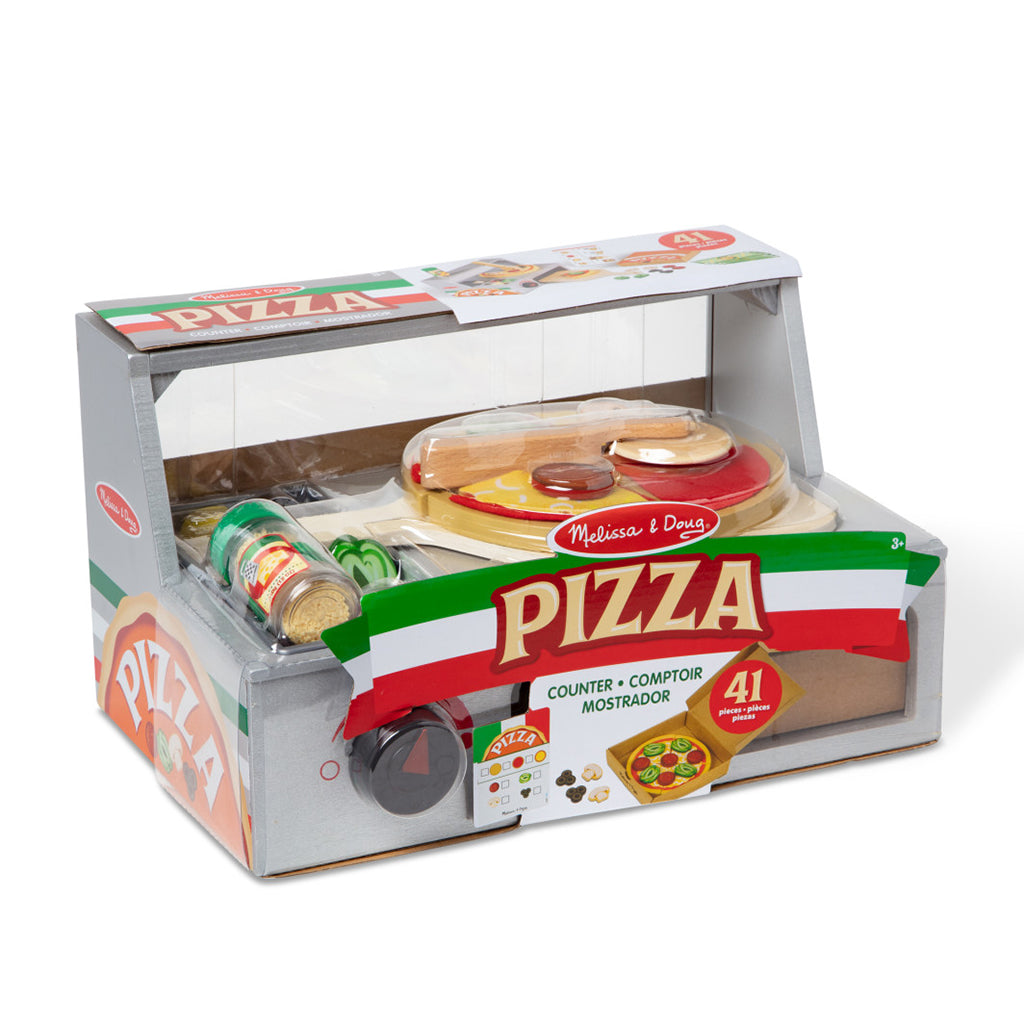 Melissa & Doug Play Food, Build-Your-Own Pizza Set - 41 Pieces