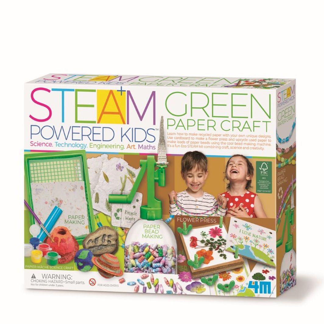 4M Stem Powered Kids, Genbrugspapir