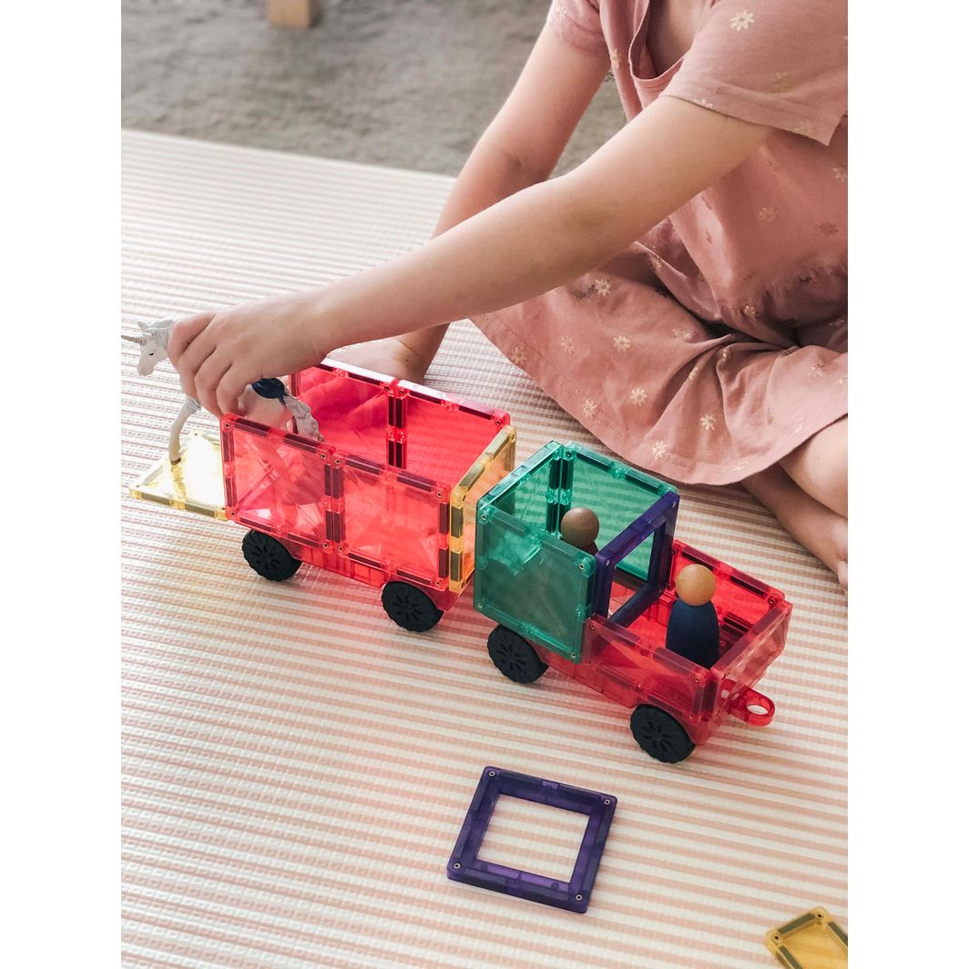 Connetix Motion Pack, Magnetic Construction Set with 24 Pieces – Rainbow