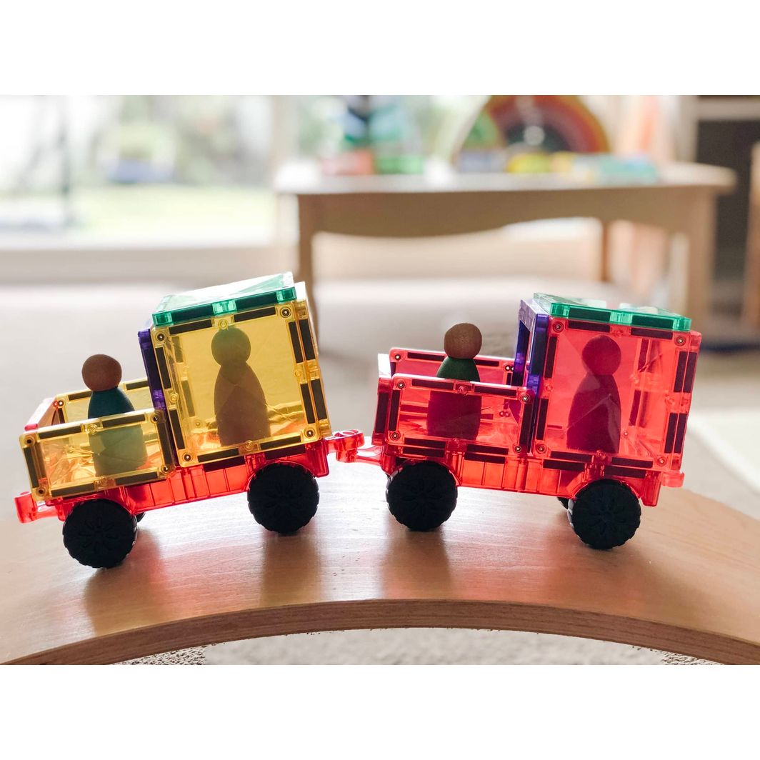 Connetix Motion Pack, Magnetic Construction Set with 24 Pieces – Rainbow