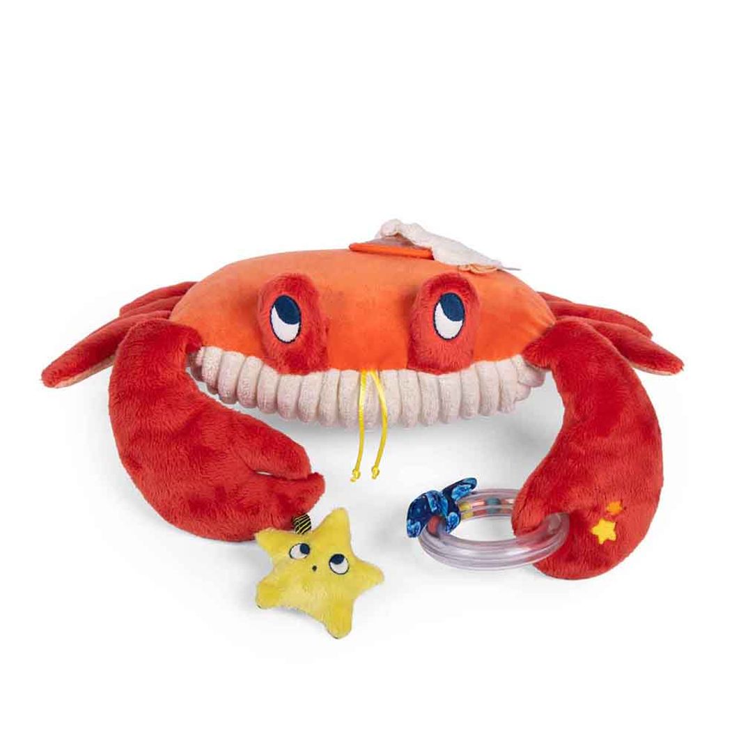 Moulin Roty Activity Plush Toy, Crab – 34 cm