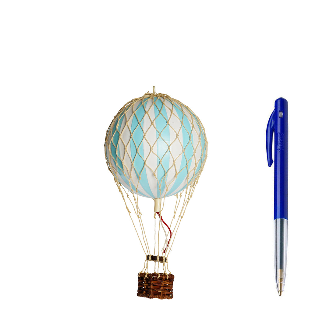 Light Blue Hot Air Balloon - 8.5 cm