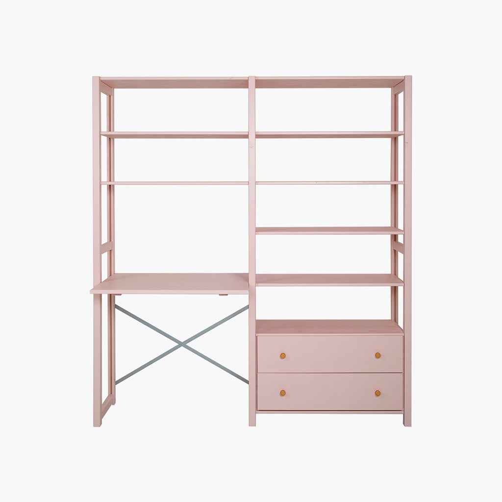 By Aulum Agger Deluxe Ladder Shelf with Desk, various sizes – Blush