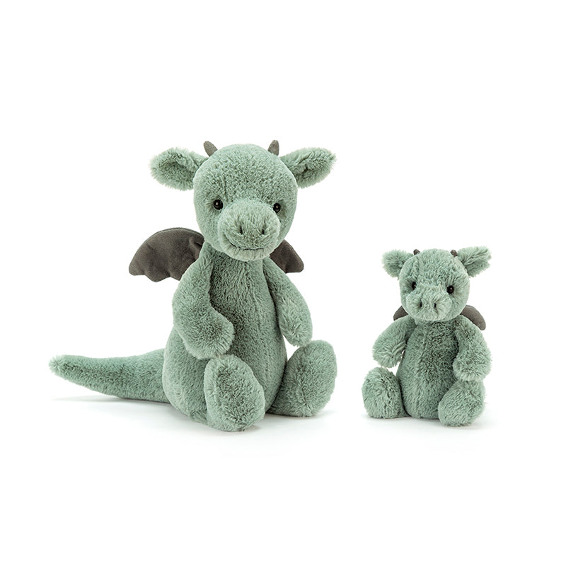 Jellycat bamse, Bashful drage - 18 cm