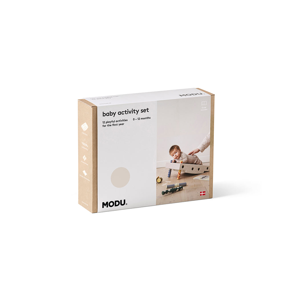 Modu Baby Motor Skills Set, Sand Grey/ Honey Yellow