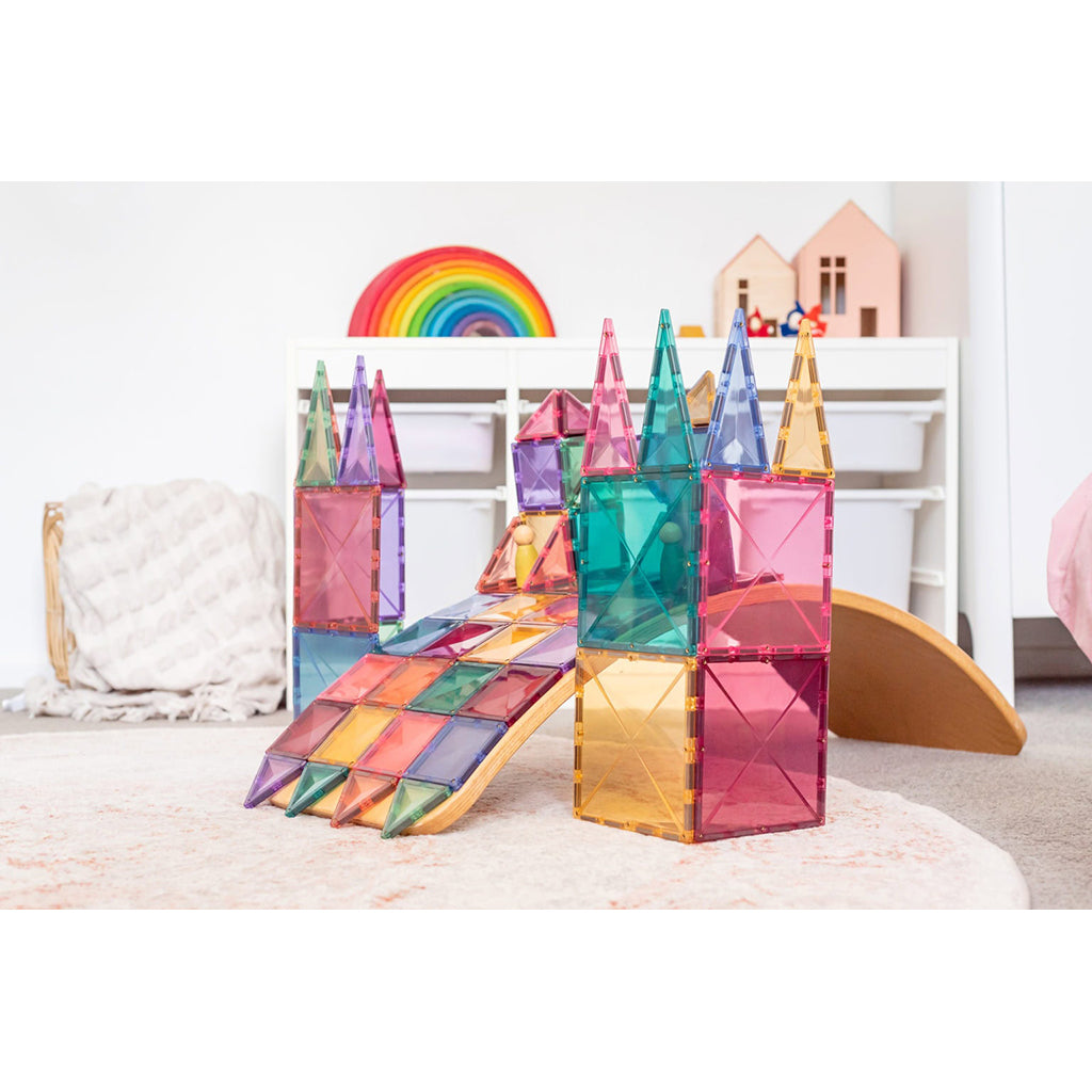 Connetix Magnetic Building Set, Starter Pack, 60 Pieces - Pastel