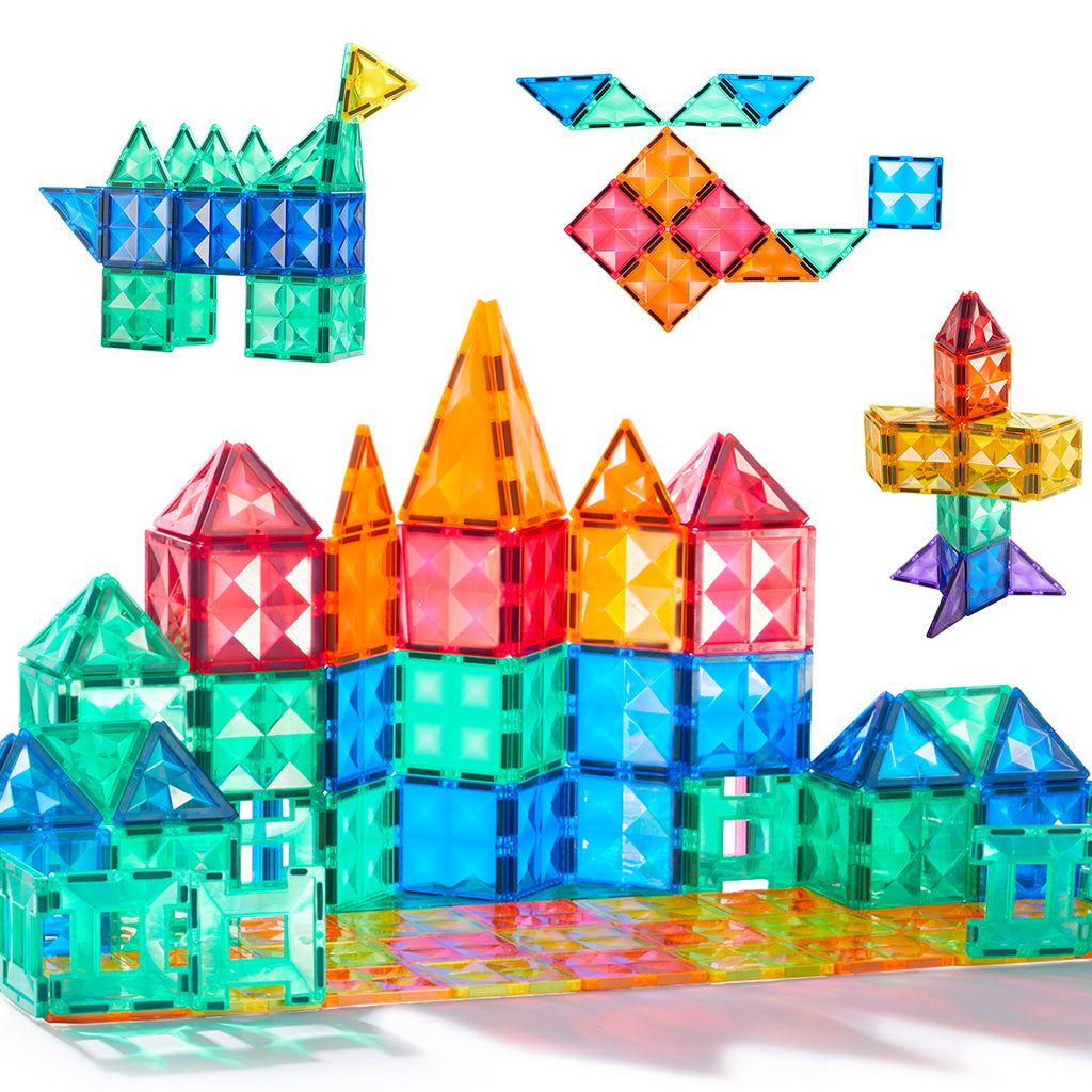 Mideer Magnetic Building Tiles, 60 Pieces
