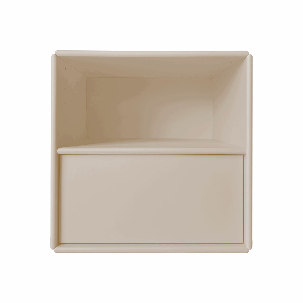 By Aulum Charlie natbord med skuffe, 40 x 40 cm - Sand
