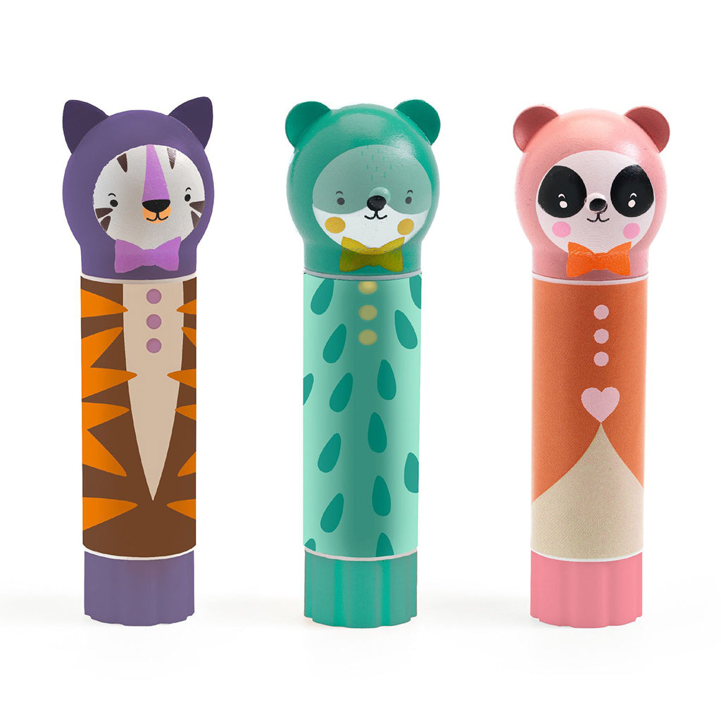 Djeco Lovely Paper, Glue Stick with Animal Motif - Assorted Model