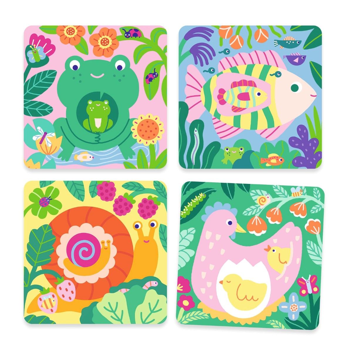 Djeco Water Painting, Peekaboo in the Garden – Suitable from 18 Months