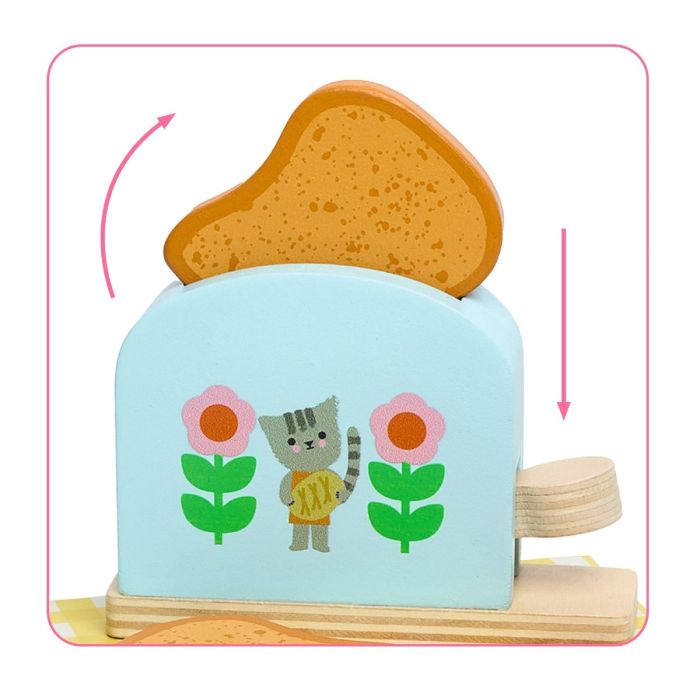 Djeco Wooden Play Food, P’ti set – Breakfast Set